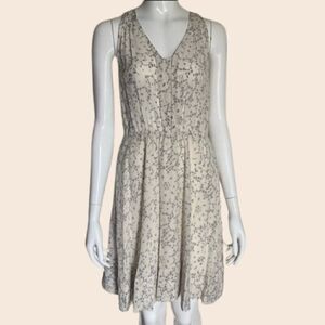 Rebecca Taylor Cream Silk Mini Dress